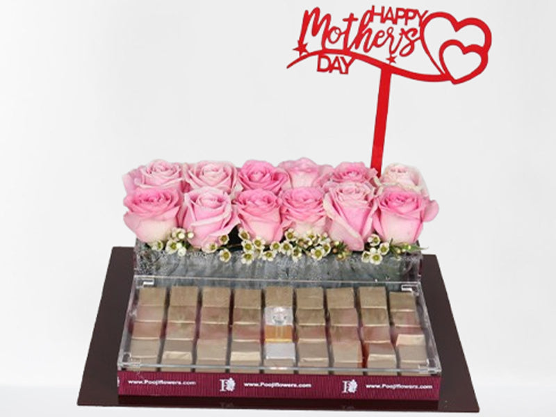 Pink Roses Try With Chocolate