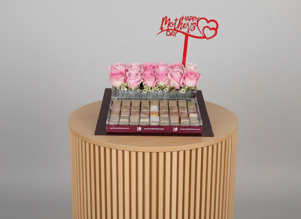 Pink Roses Try With Chocolate