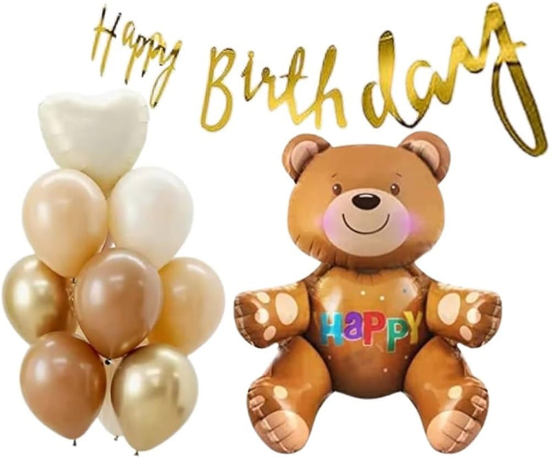 Happy Birthday Helium balloon set — same-day flower delivery in Kuwait