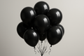Black balloon bunch