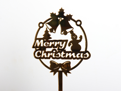 Merry Christmas Acrylic Stick — same-day flower delivery in Kuwait