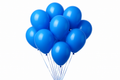 Blue balloon bunch