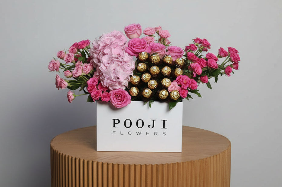 Pink Pushy Flower Box
