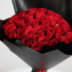 Close-up detail of luxury red roses