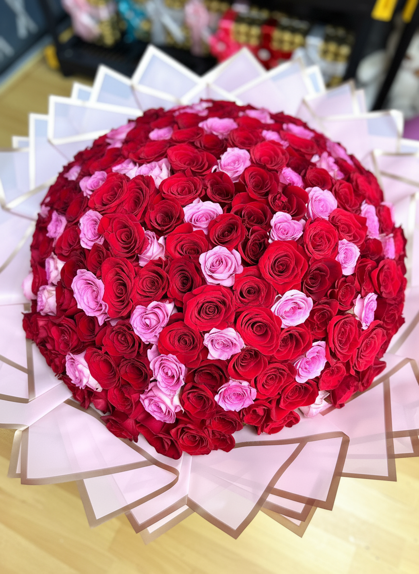 Close-up detail of roses