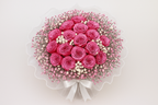 Enhanced 25-rose bouquet with same arrangement
