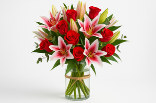 Enhanced flower arrangement