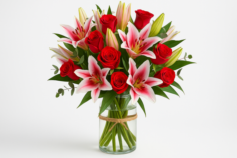 Enhanced flower arrangement