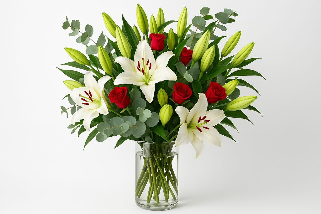 Enhanced flower arrangement