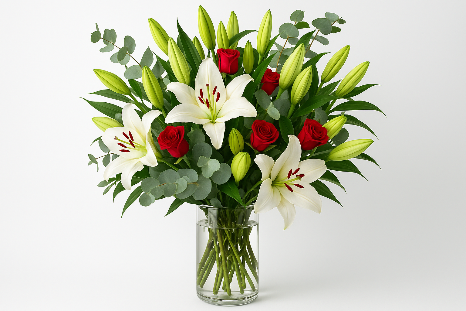 Enhanced flower arrangement