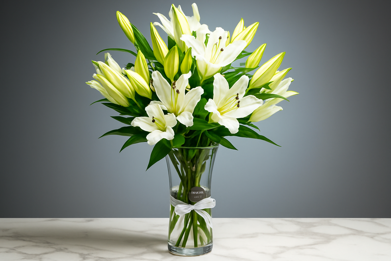 Enhanced lily arrangement