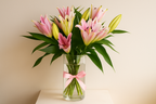 Enhanced lily arrangement