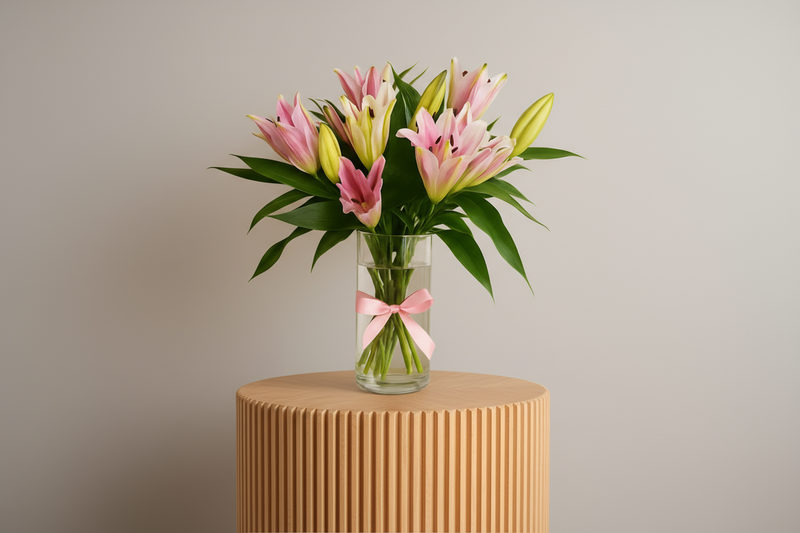 Enhanced lily arrangement