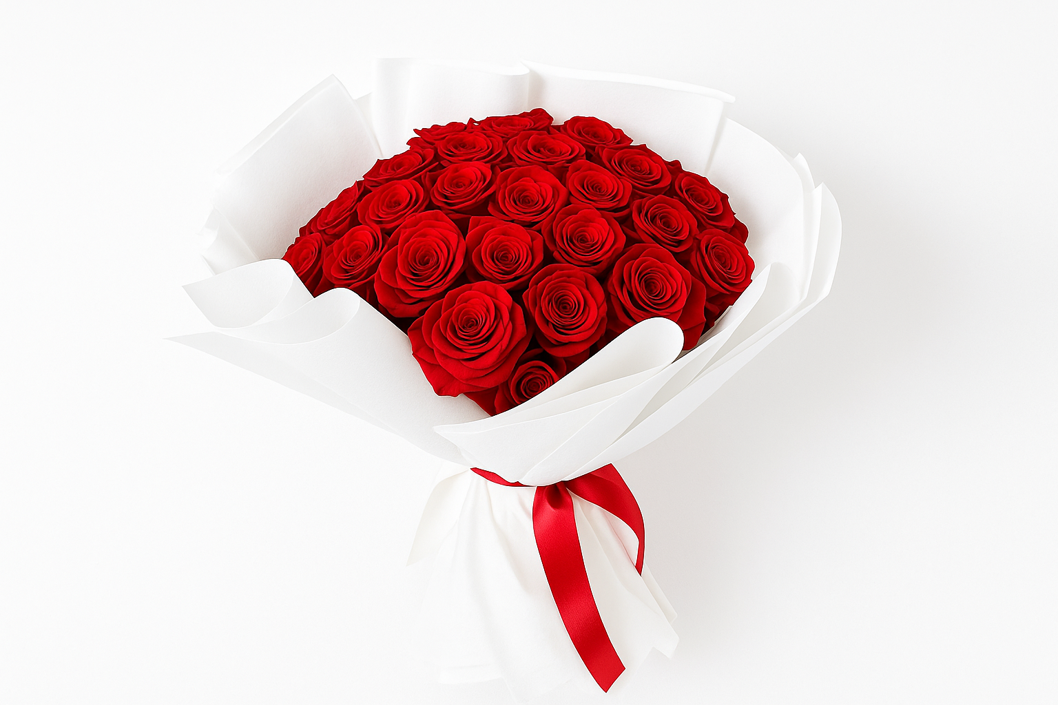 Enhanced Red Roses Bouquet