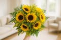 Enhanced Sunflower Bouquet - Top View
