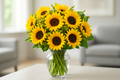HD Sunflower Arrangement - Living Room Background 2