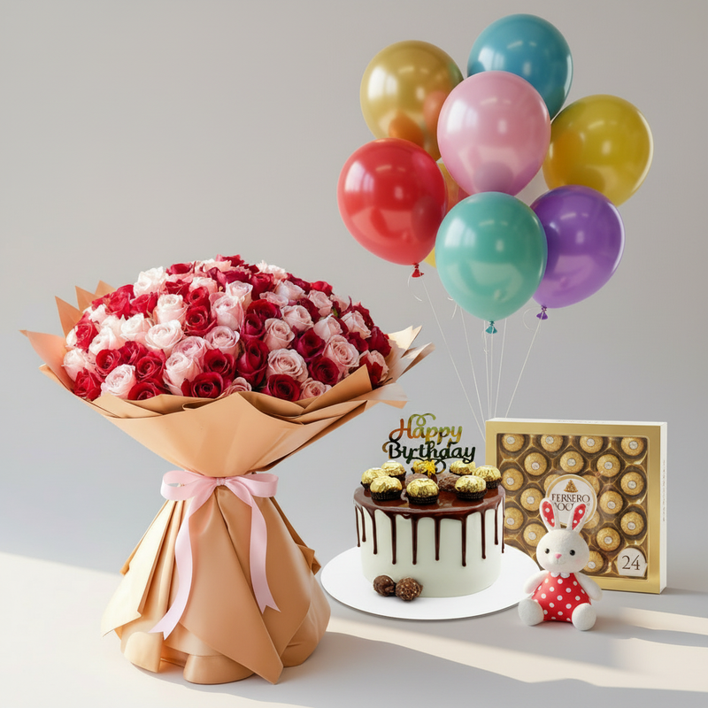 Birthday Surprise Combo - Side View