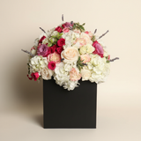 Colorful mixed seasonal flower bouquet
