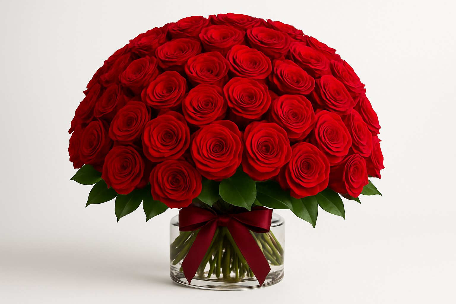 Improved Quality Red Rose Arrangement