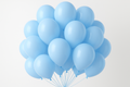 Light blue balloon bunch