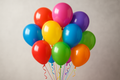 Multi-color balloon bunch