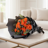 Orange mixed bouquet lifestyle image