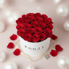 Overhead view of roses