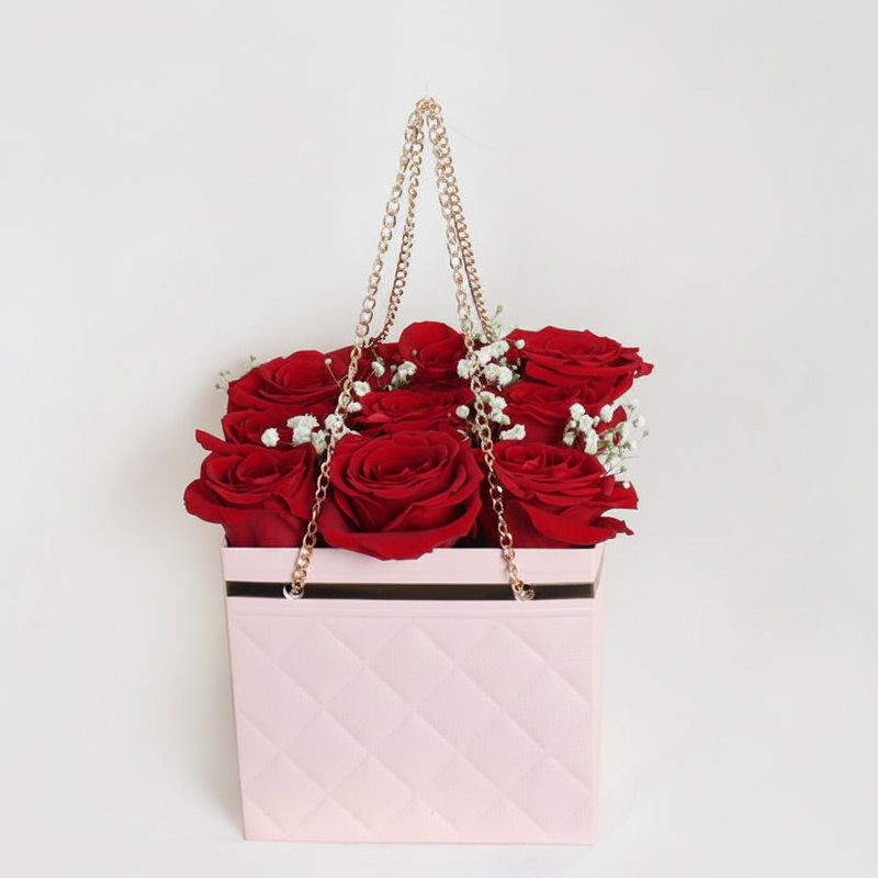 Pink Bag Red Roses Variation 1