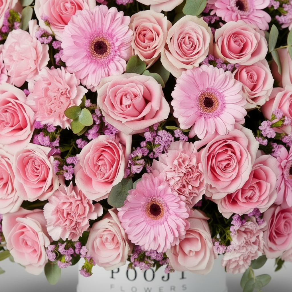 Pink Flower Dome Close-Up