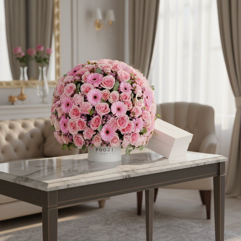 Pink Flower Dome Lifestyle