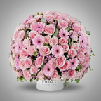 Pink Flower Dome Side View