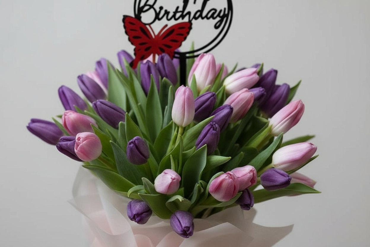 Premium Classic Tulips Close-Up