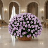 Purple Roses Basket — Luxury Interior
