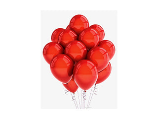 Red Helium Balloons 10pcs