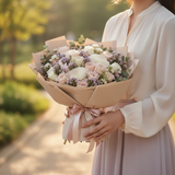 Romantic Pink Mix Flowers – Lifestyle Hold