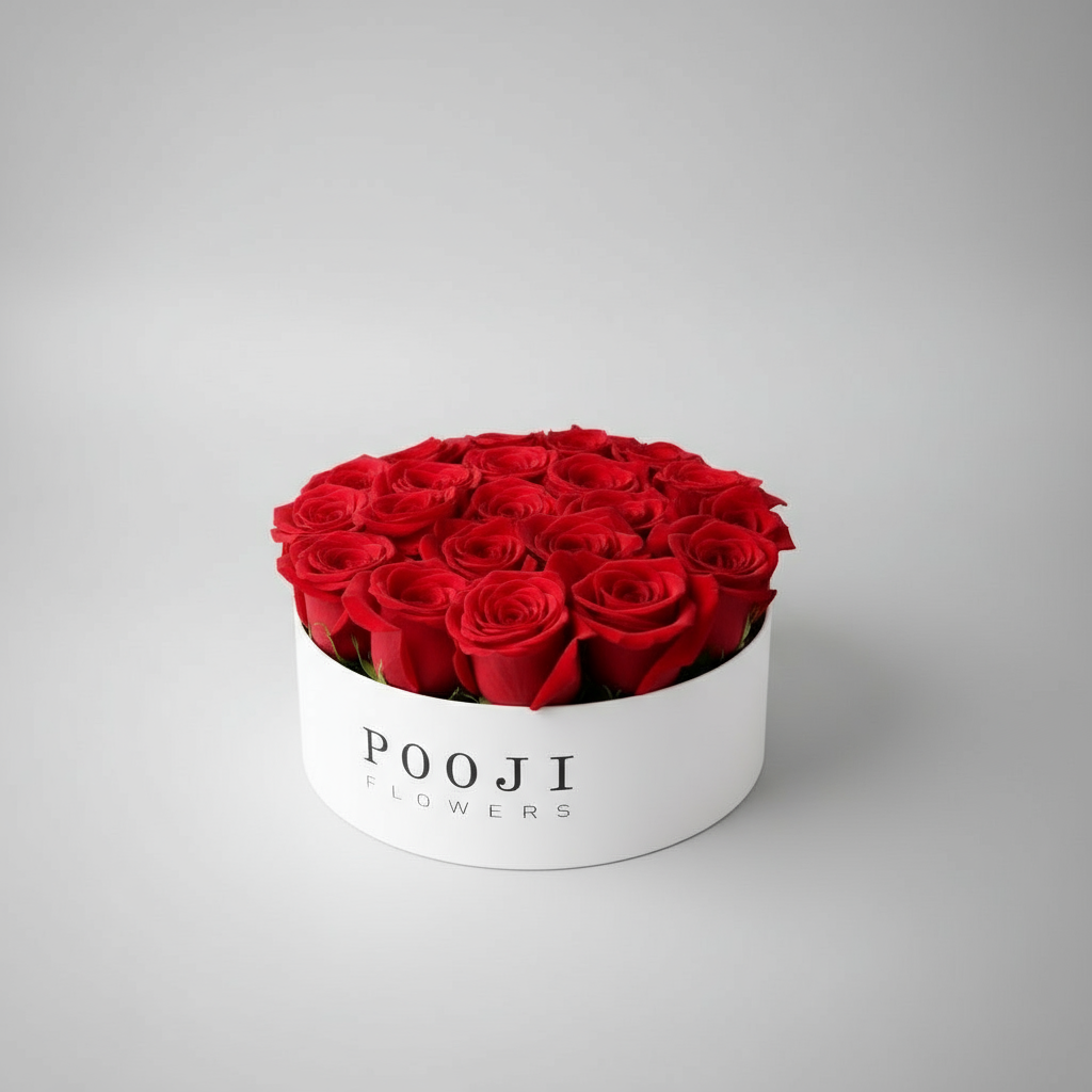 Side angle of rose box