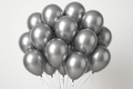 Silver balloon bunch