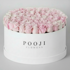 Soft Pink Roses in Pooji Flowers Box