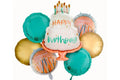 7 PCS Happy Birthday Balloon Helium